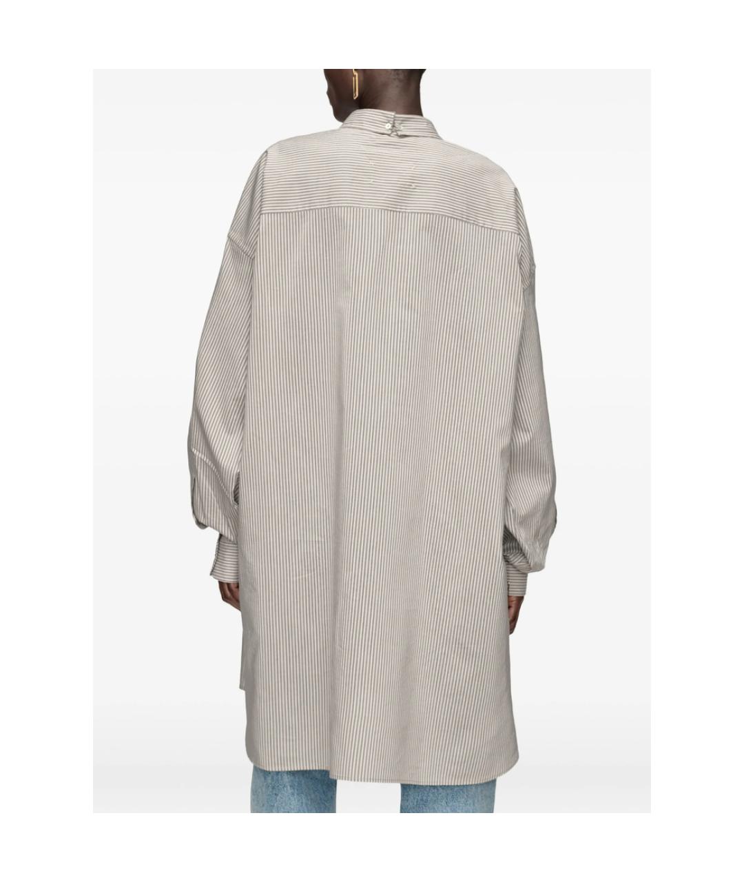 MAISON MARGIELA Серая хлопковая рубашка, фото 3