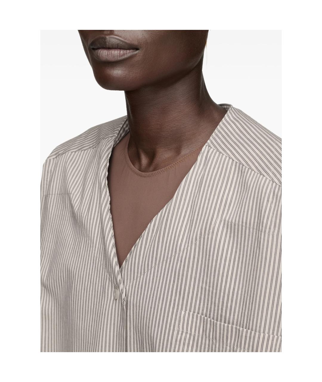 MAISON MARGIELA Серая хлопковая рубашка, фото 2