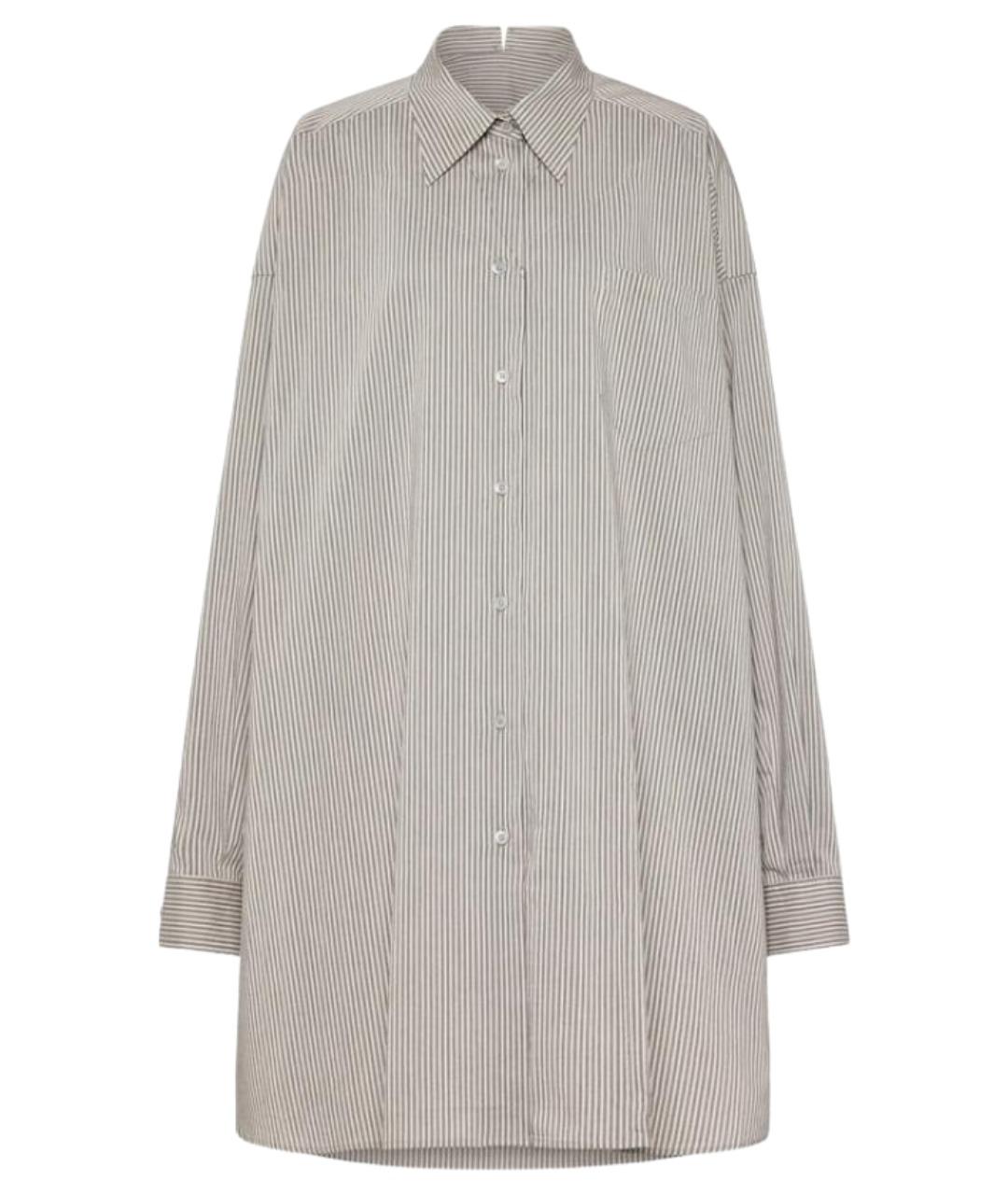 MAISON MARGIELA Серая хлопковая рубашка, фото 1