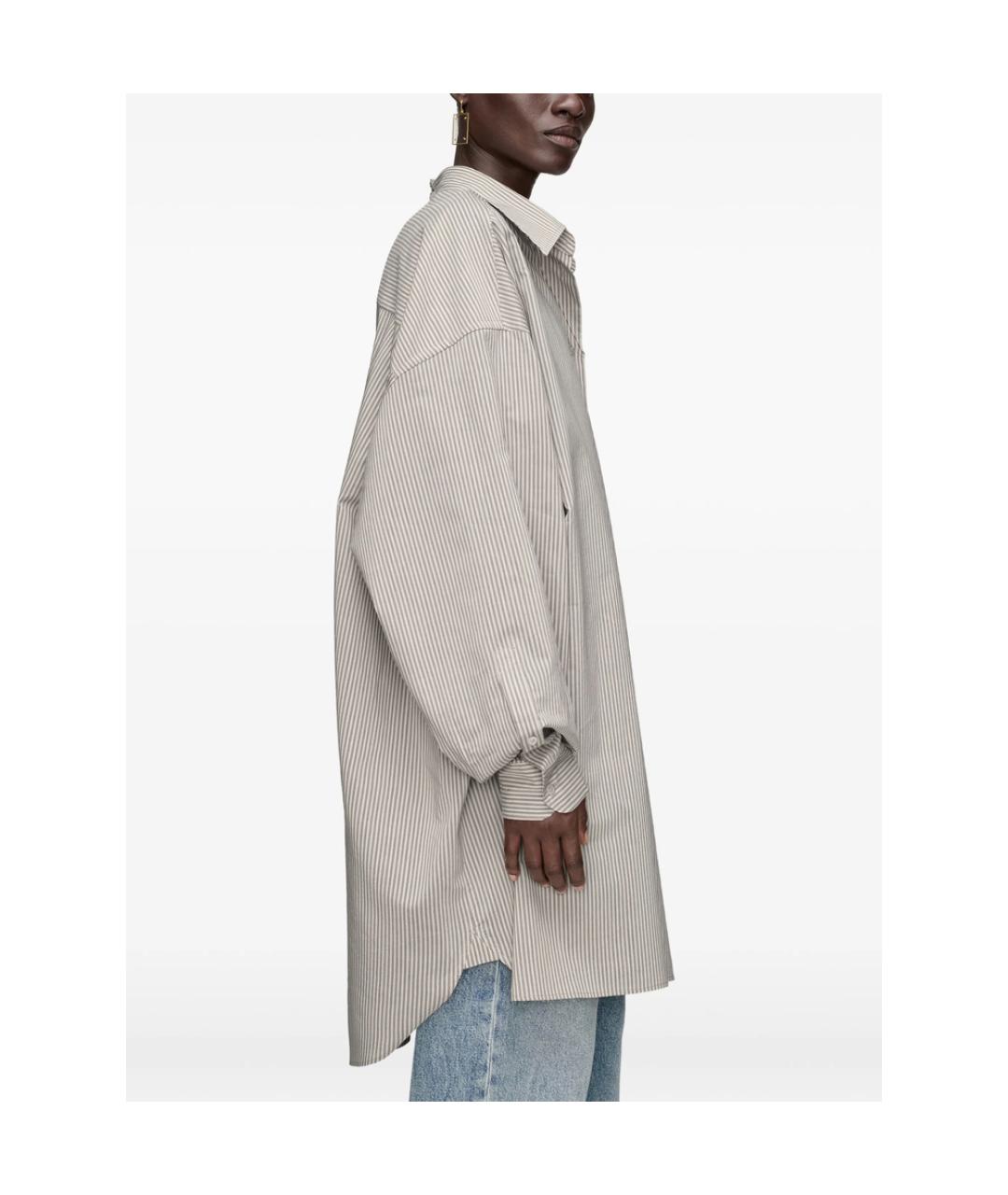 MAISON MARGIELA Серая хлопковая рубашка, фото 5