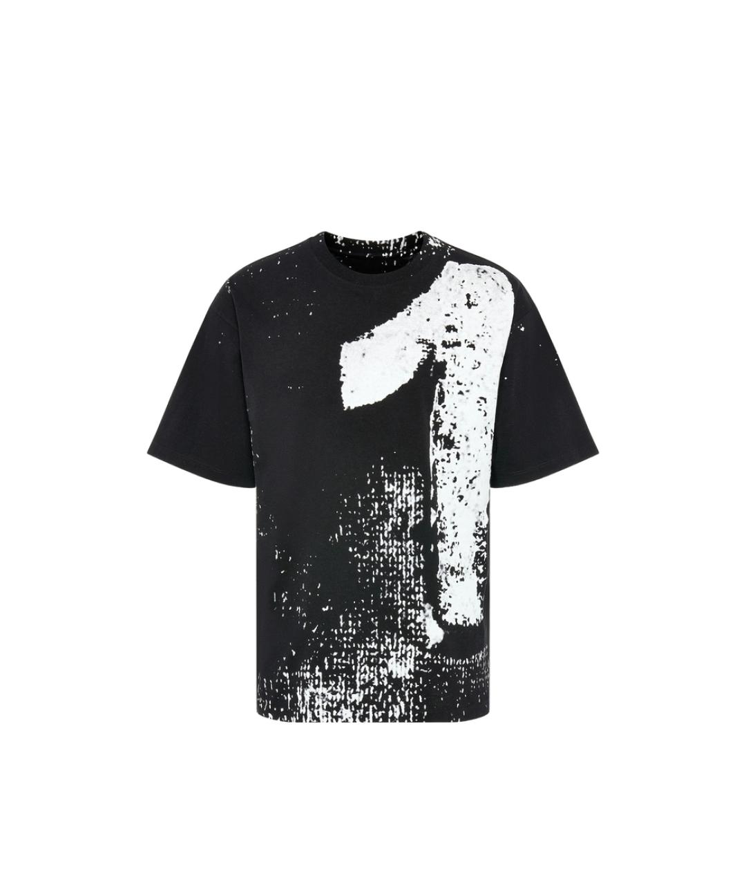 MAISON MARGIELA Черная хлопковая футболка, фото 1
