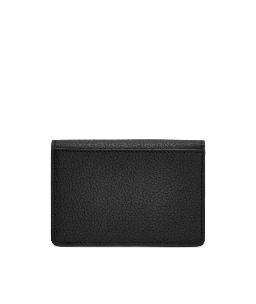 FERRAGAMO Черный кожаный кошелек, фото 2
