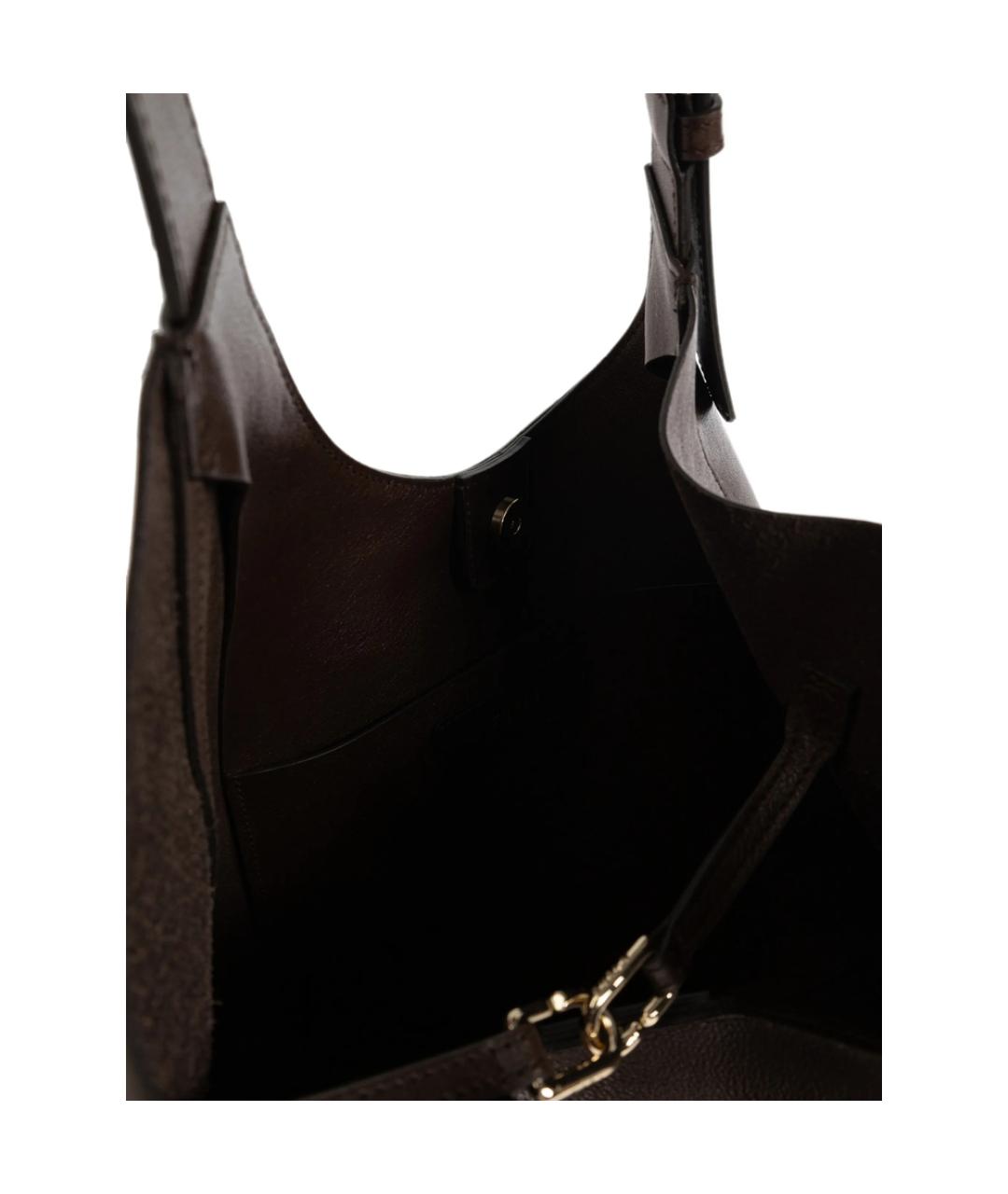 FURLA Коричневая кожаная сумка тоут, фото 2