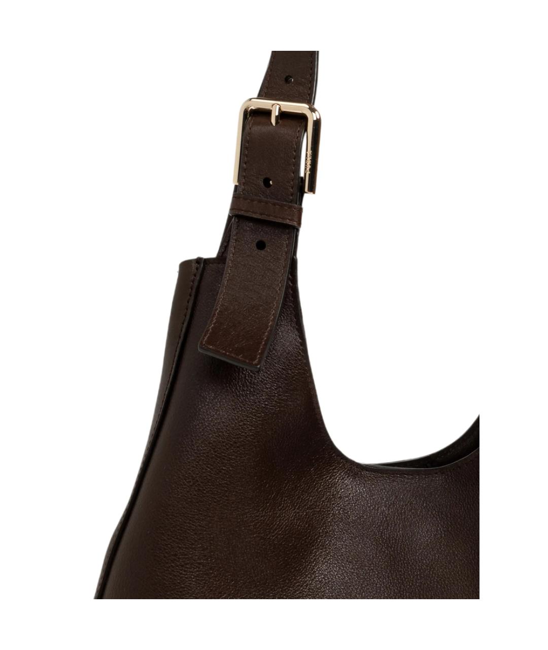 FURLA Коричневая кожаная сумка тоут, фото 4