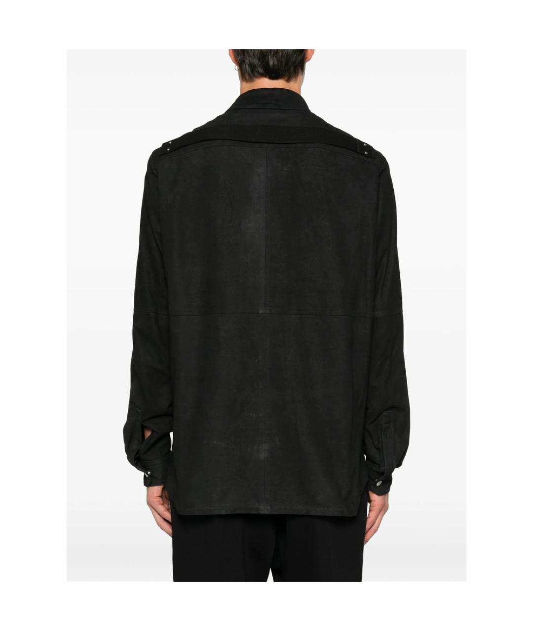 RICK OWENS Черная замшевая куртка, фото 3