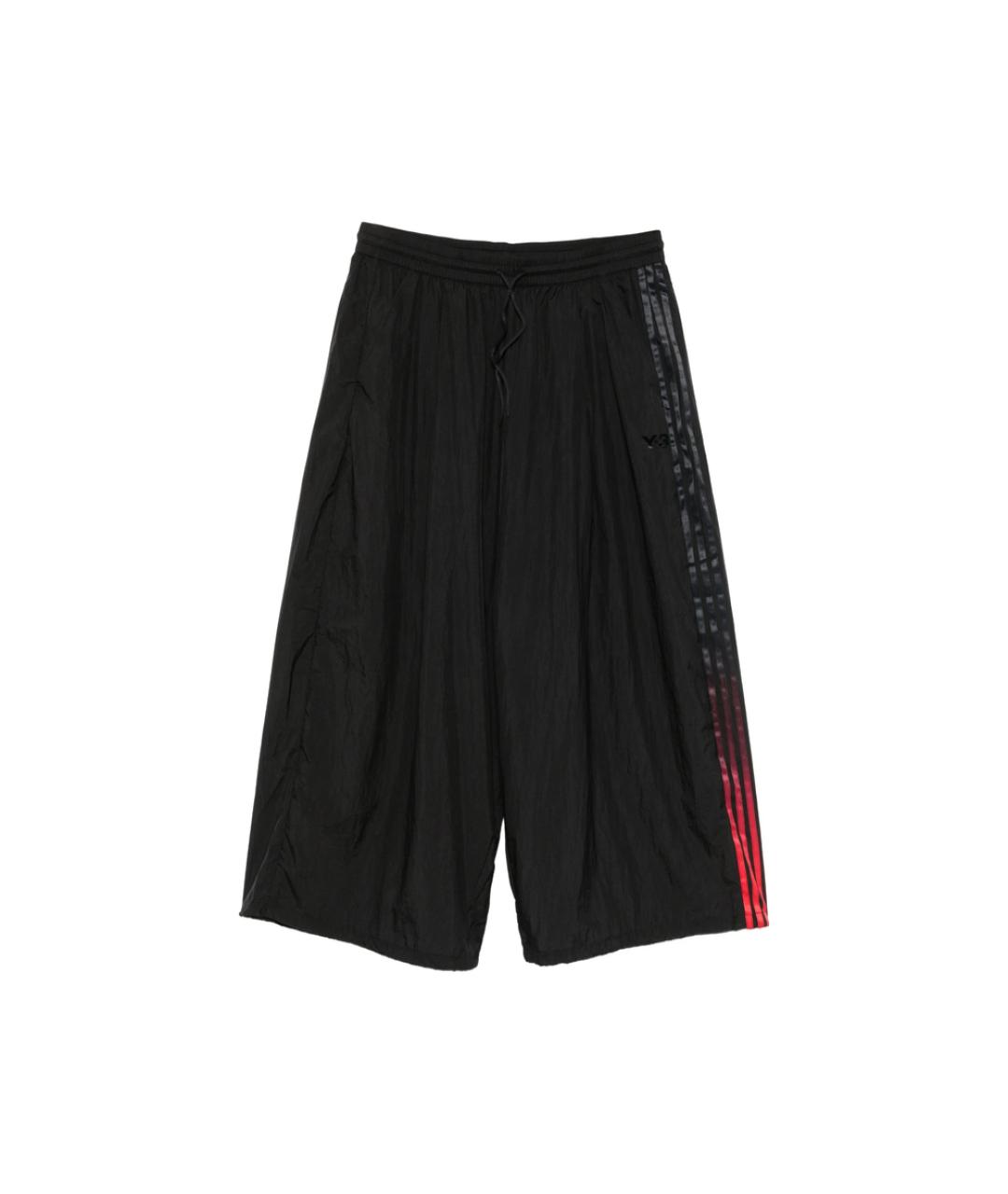 Y-3 Черные полиамидовые повседневные брюки, фото 1