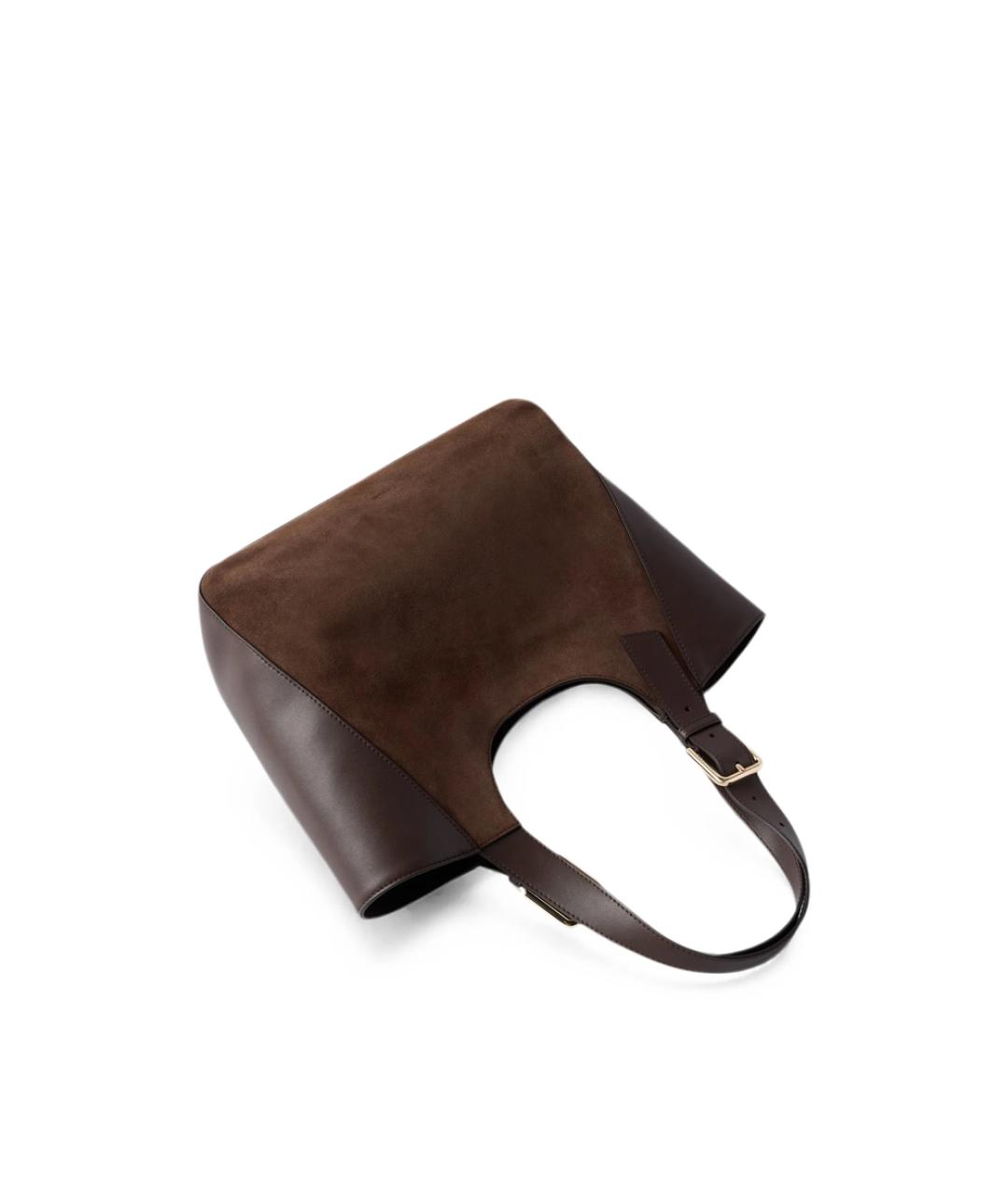 FURLA Коричневая кожаная сумка тоут, фото 2