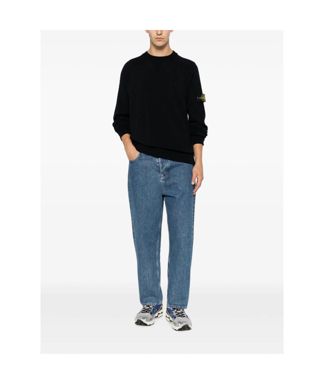 STONE ISLAND Черный полиэстеровый джемпер / свитер, фото 3