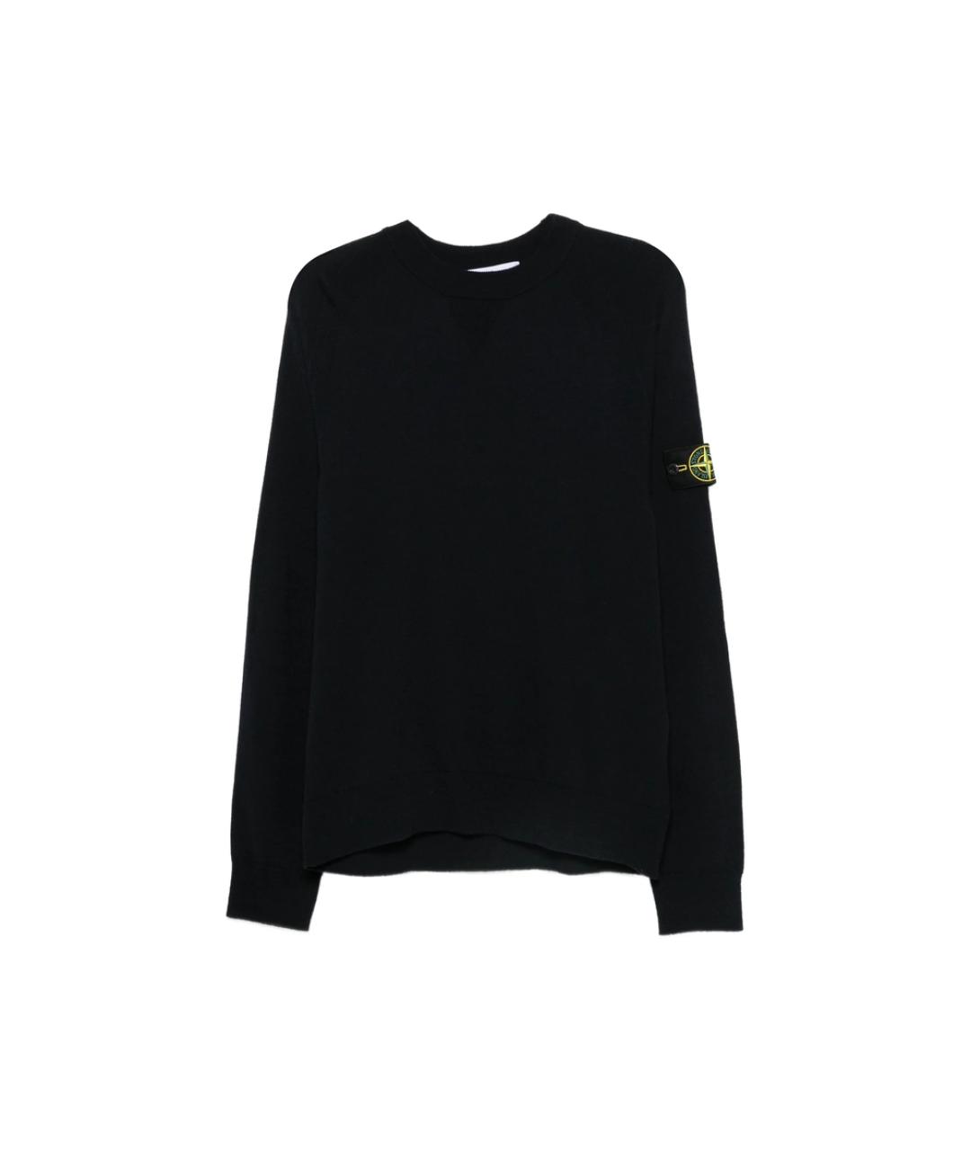 STONE ISLAND Черный полиэстеровый джемпер / свитер, фото 1
