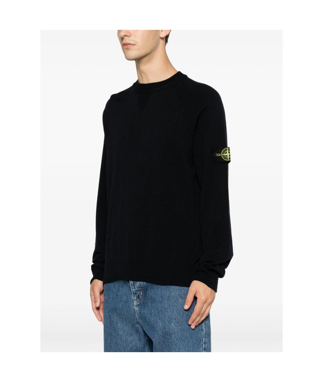 STONE ISLAND Черный полиэстеровый джемпер / свитер, фото 5