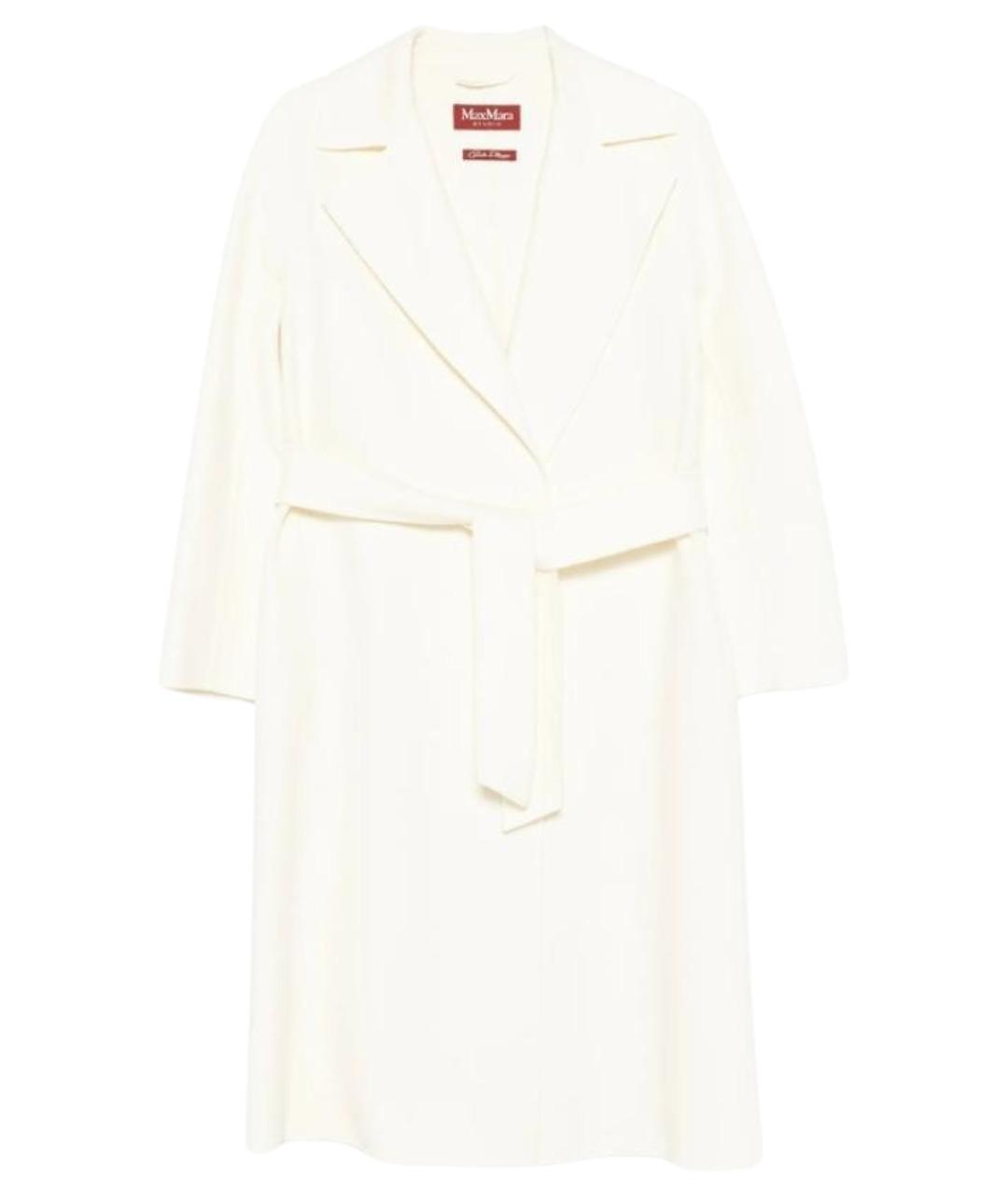MAX MARA STUDIO Белое кашемировое пальто, фото 1