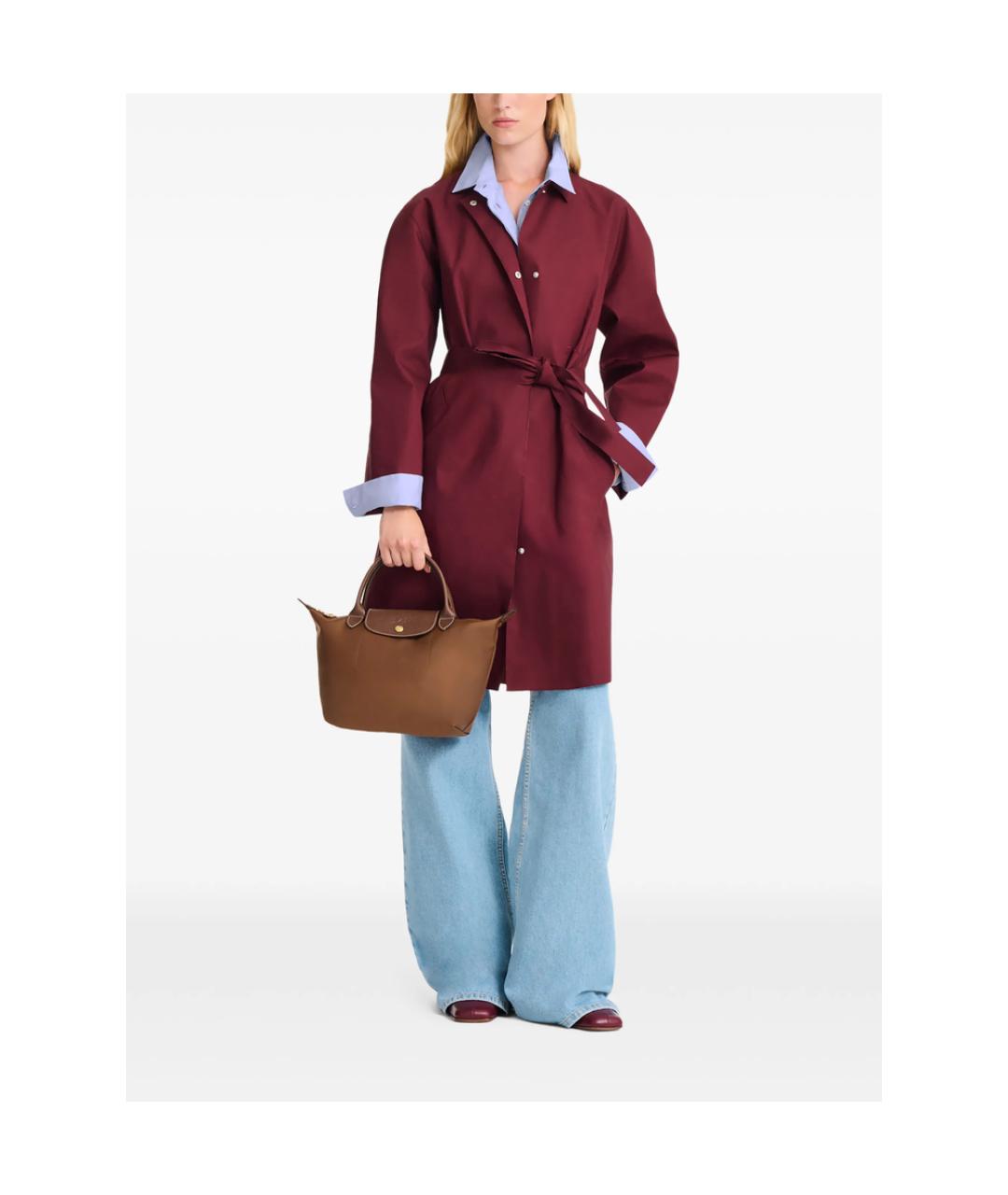 LONGCHAMP Коричневая синтетическая сумка тоут, фото 5