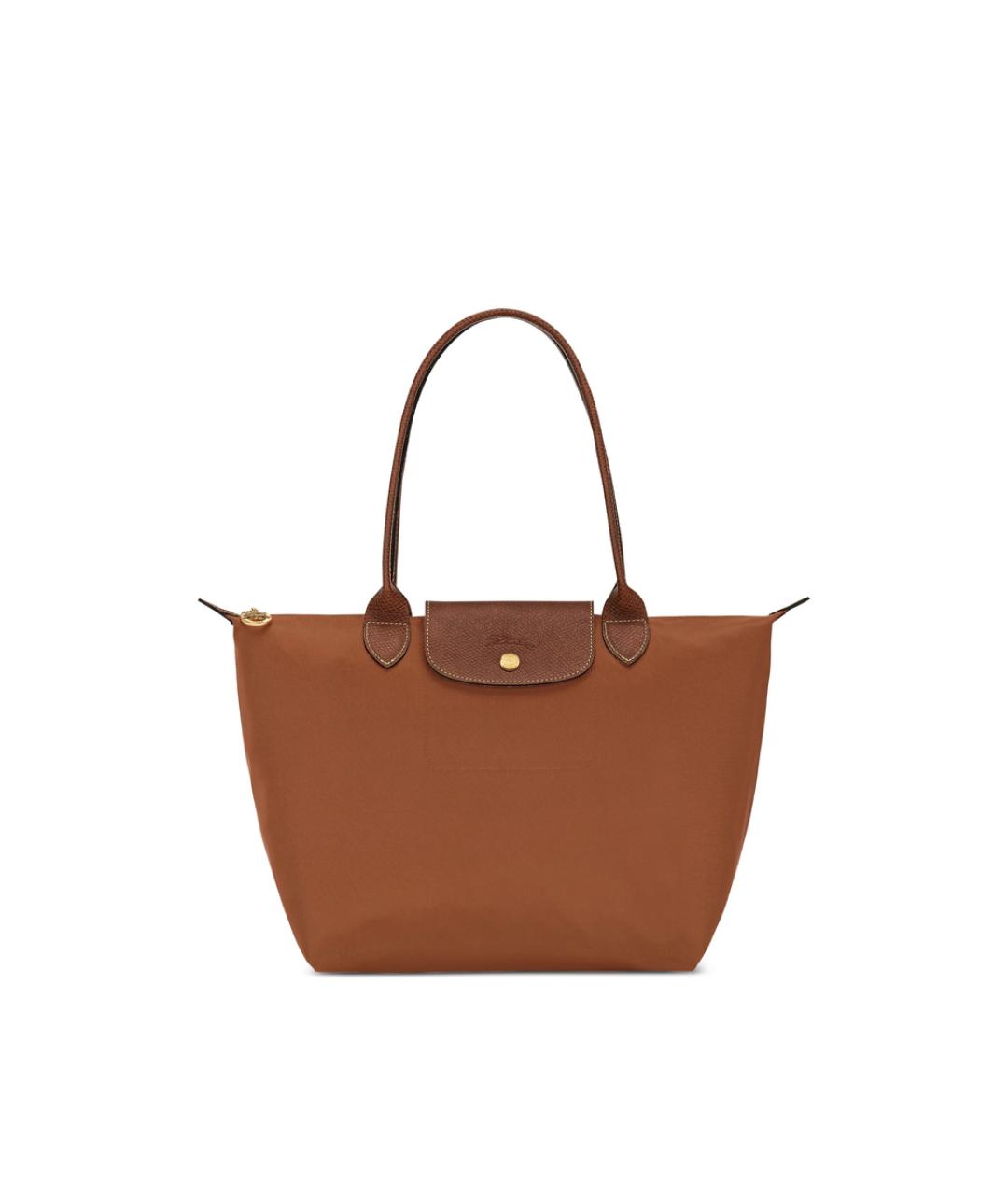 LONGCHAMP Коричневая синтетическая сумка тоут, фото 7