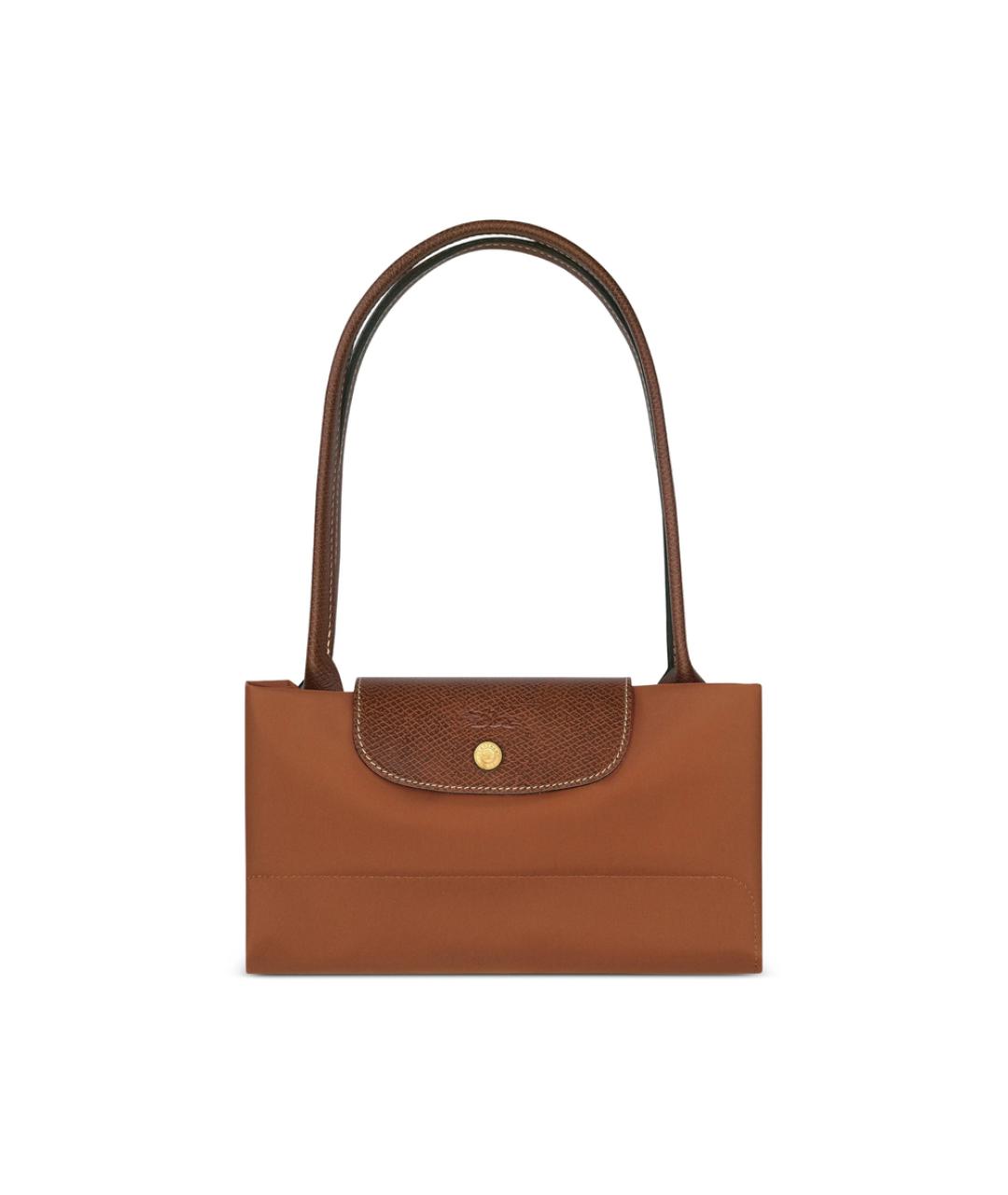 LONGCHAMP Коричневая синтетическая сумка тоут, фото 3