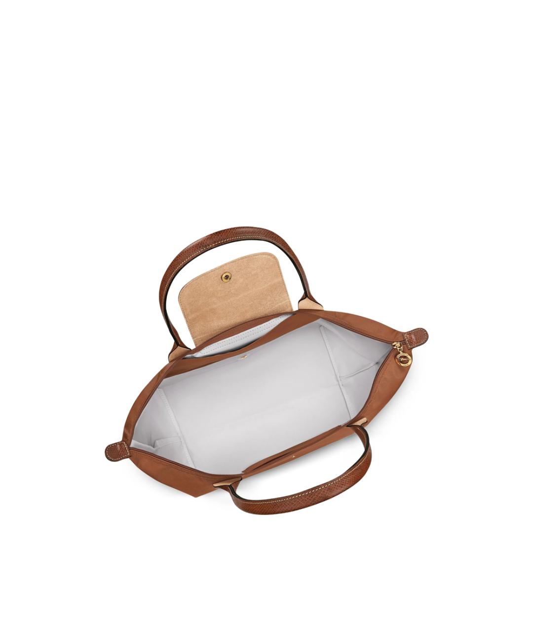 LONGCHAMP Коричневая синтетическая сумка тоут, фото 6