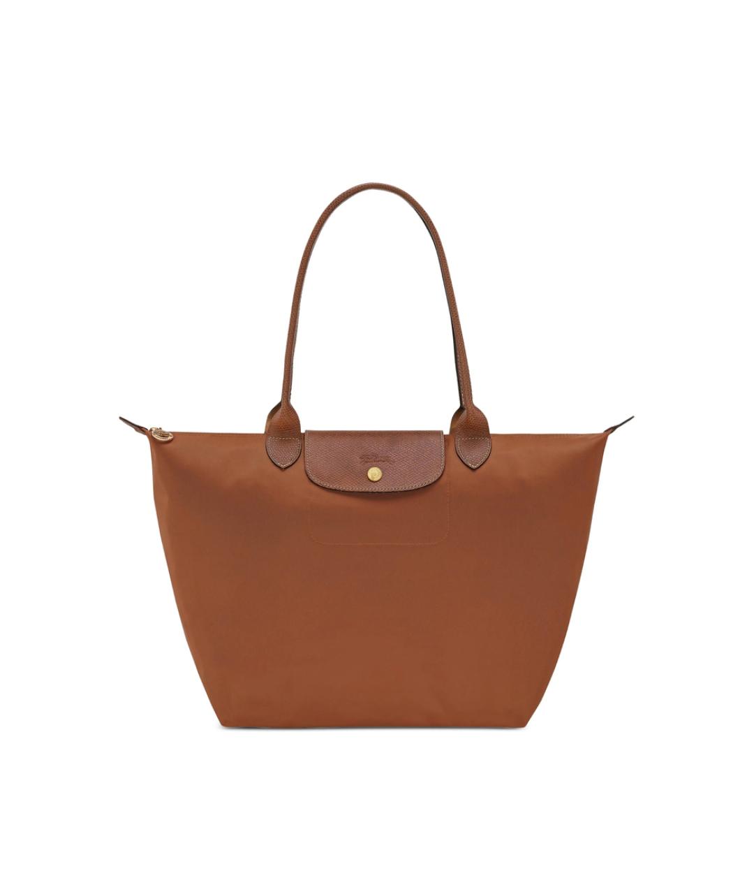 LONGCHAMP Коричневая синтетическая сумка тоут, фото 1