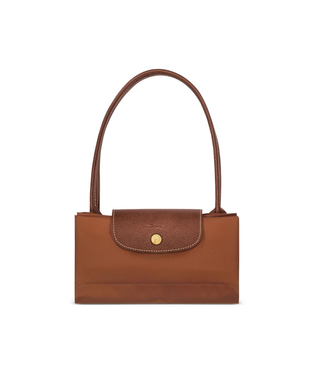 LONGCHAMP Коричневая синтетическая сумка тоут, фото 2
