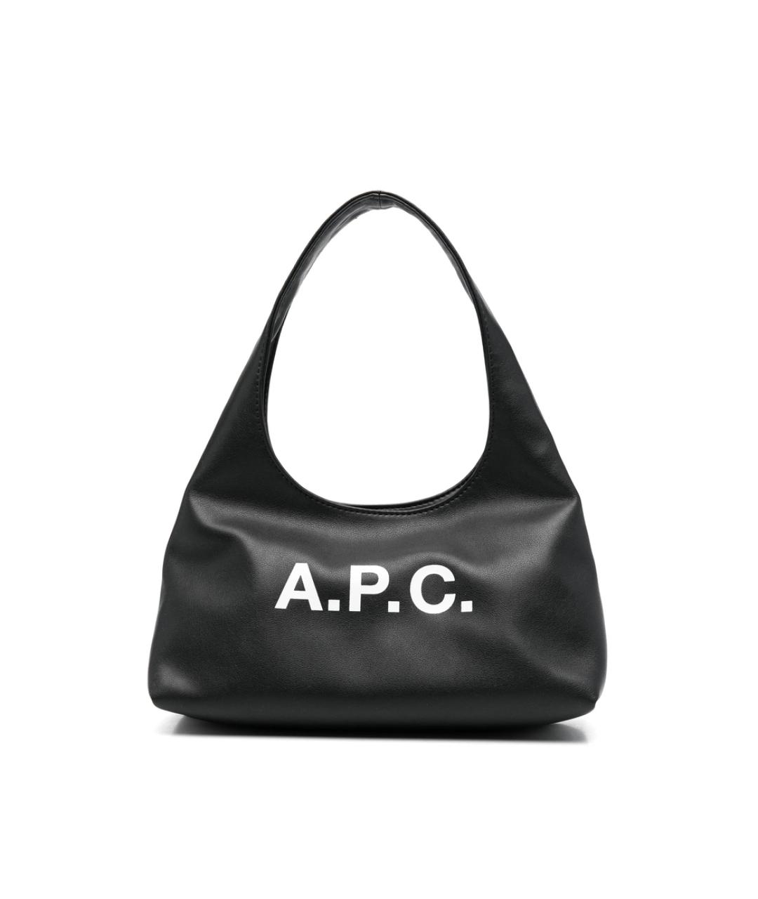 A.P.C. Черная синтетическая сумка на плечо, фото 1