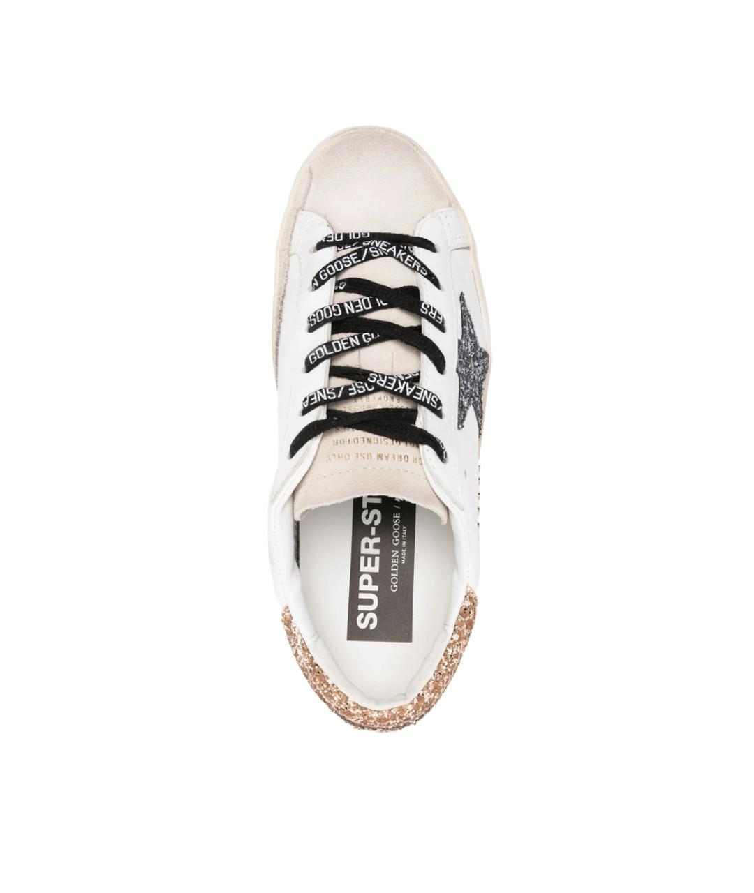 GOLDEN GOOSE Белые кожаные кроссовки, фото 2