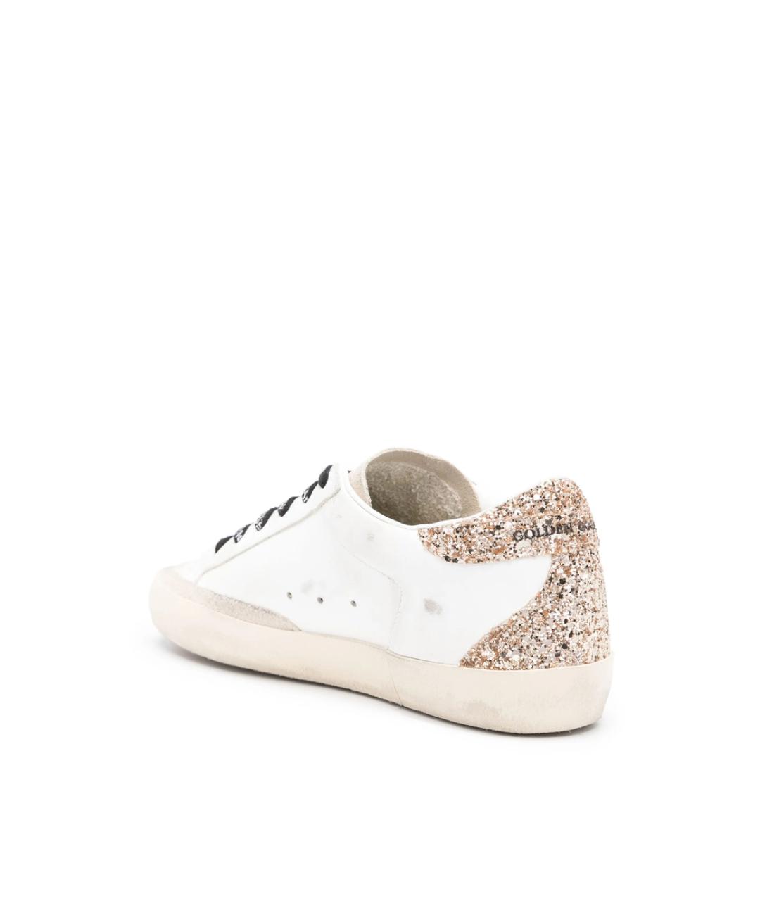 GOLDEN GOOSE Белые кожаные кроссовки, фото 3