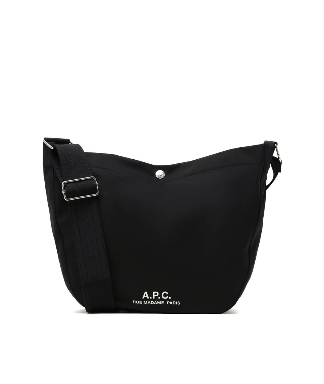 A.P.C. Черная синтетическая сумка на плечо, фото 1