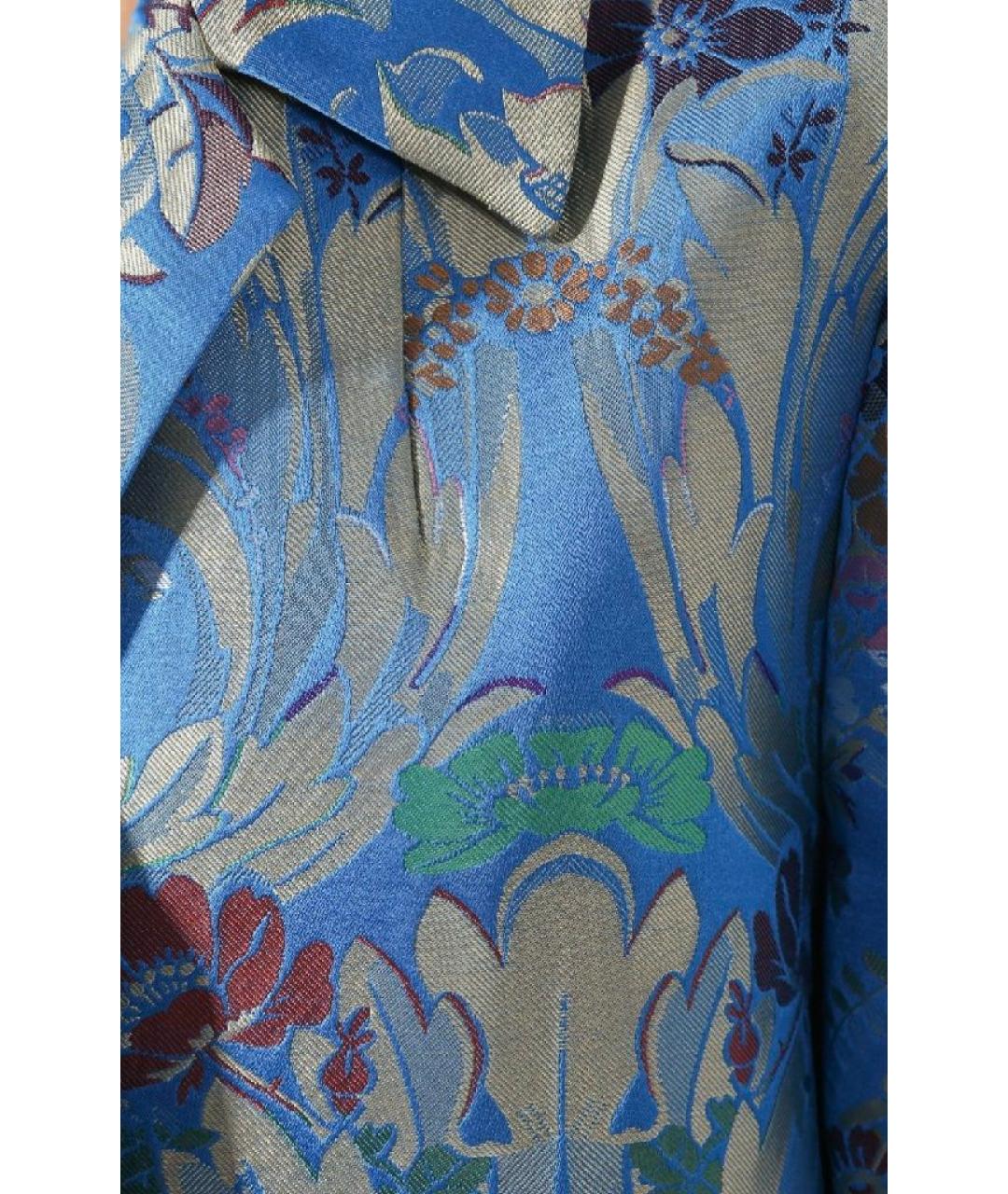 DRIES VAN NOTEN Мульти шелковое пальто, фото 4
