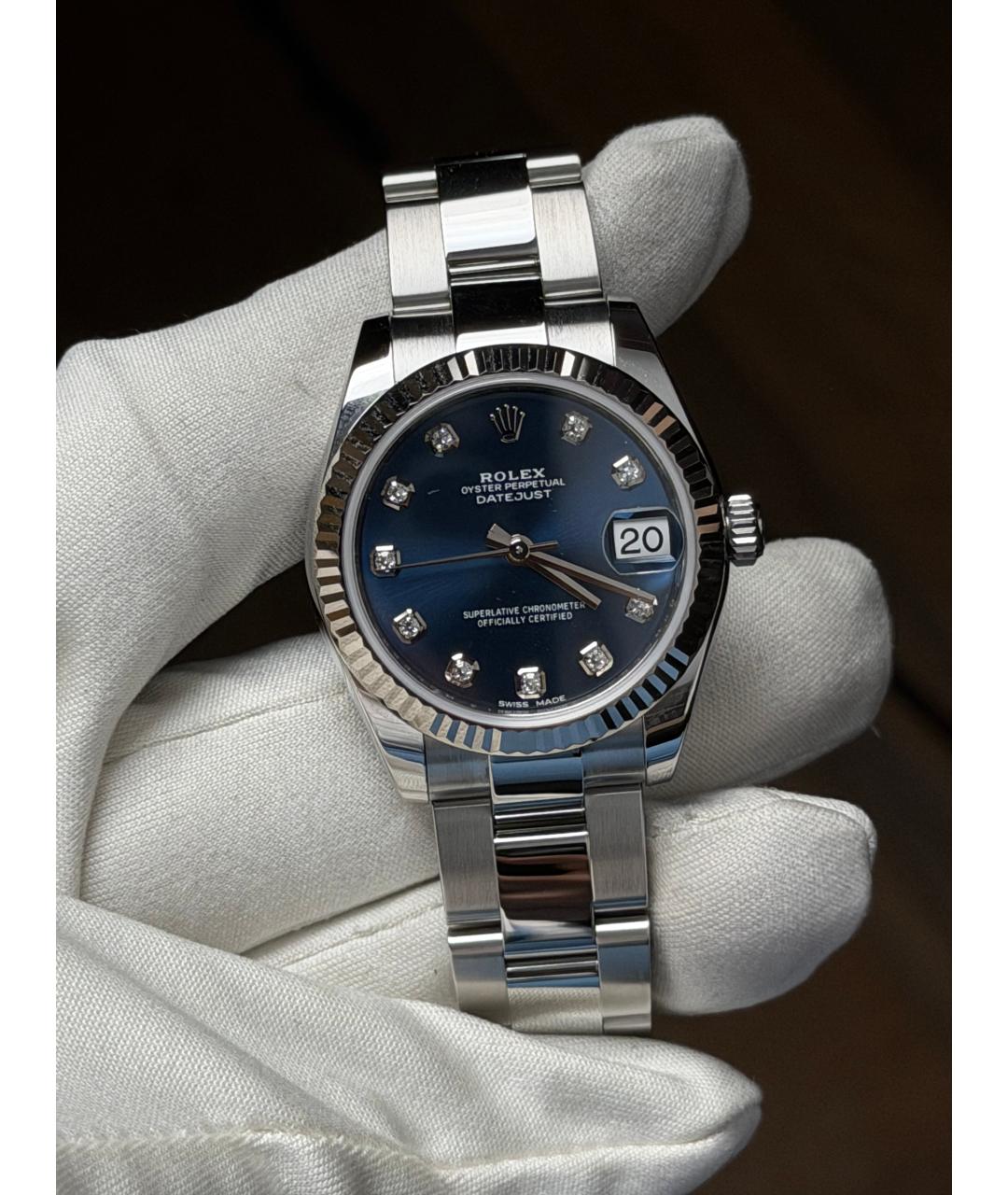 ROLEX Темно-синие часы, фото 2