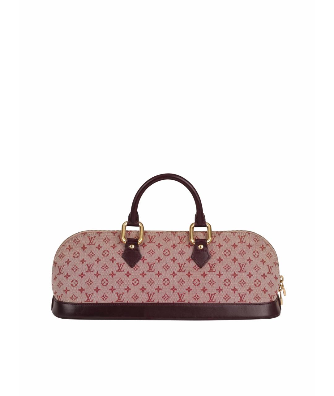 LOUIS VUITTON Розовая жаккардовая сумка с короткими ручками, фото 8