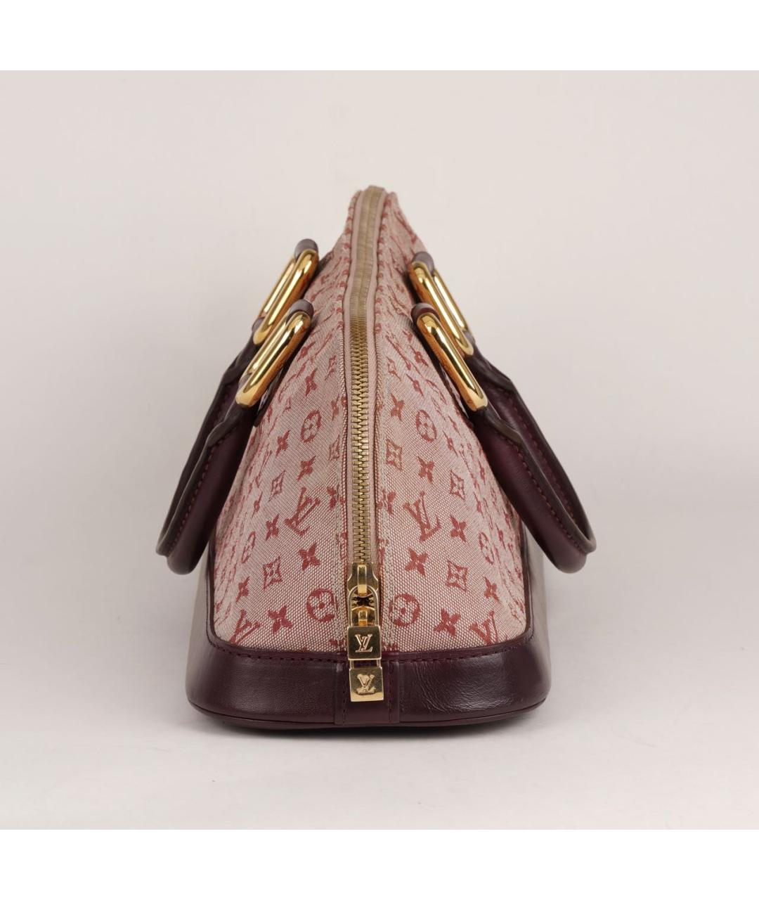 LOUIS VUITTON Розовая жаккардовая сумка с короткими ручками, фото 3