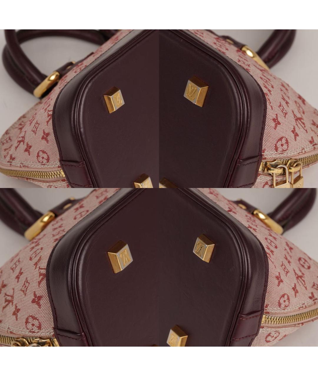 LOUIS VUITTON Розовая жаккардовая сумка с короткими ручками, фото 7