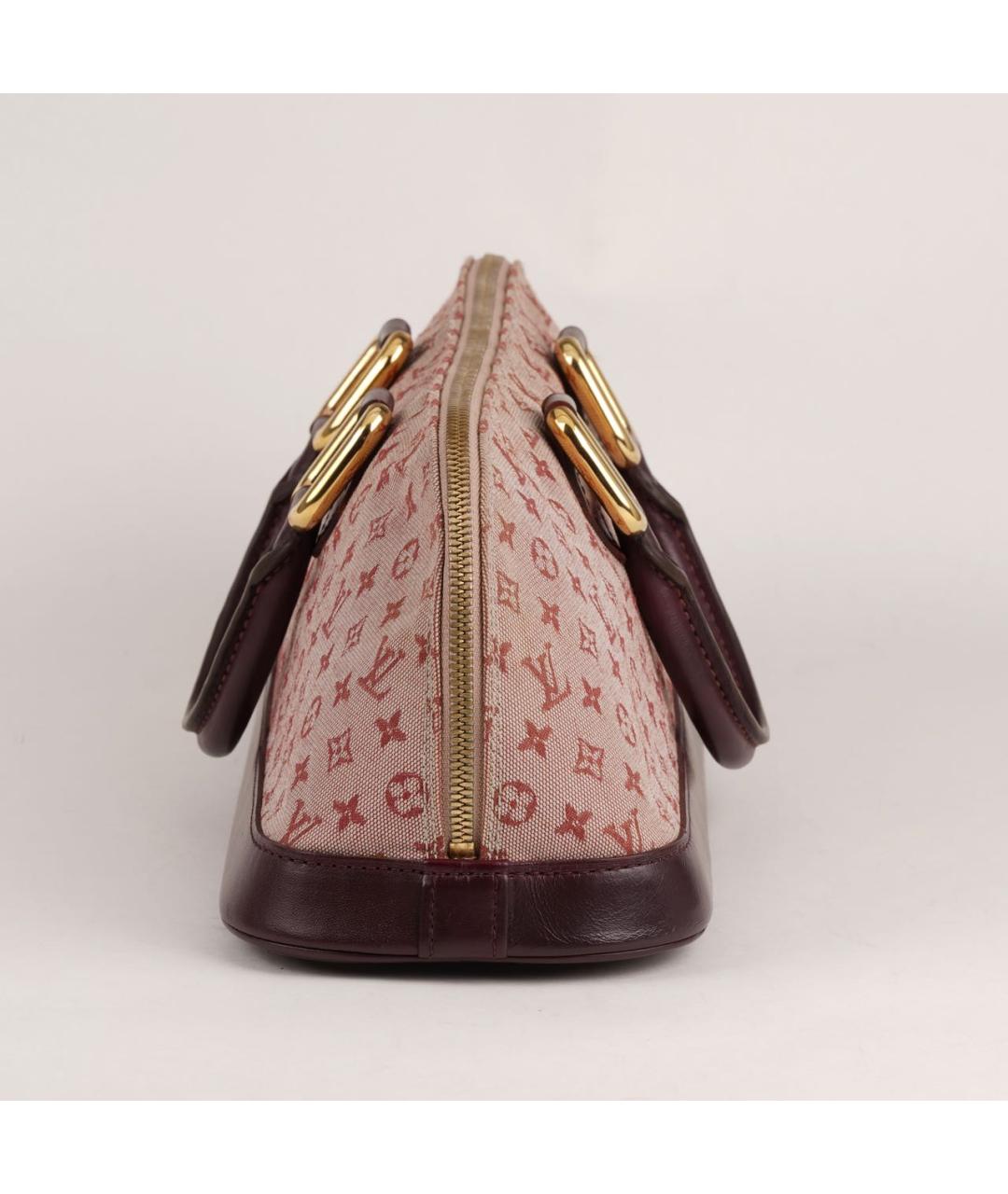 LOUIS VUITTON Розовая жаккардовая сумка с короткими ручками, фото 4