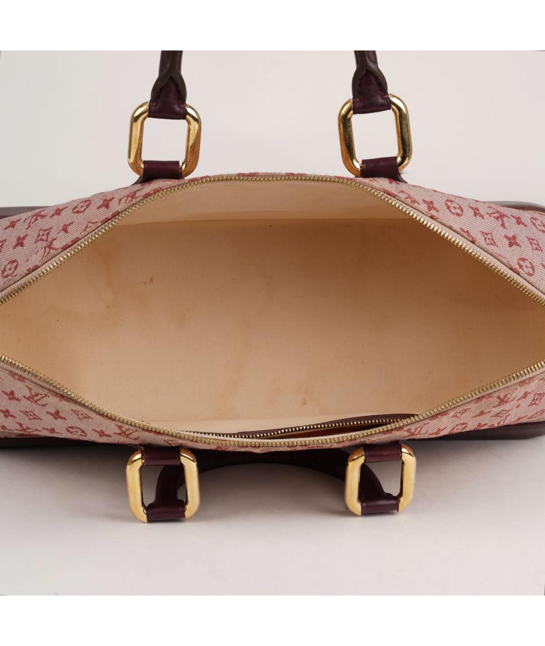 LOUIS VUITTON Розовая жаккардовая сумка с короткими ручками, фото 6