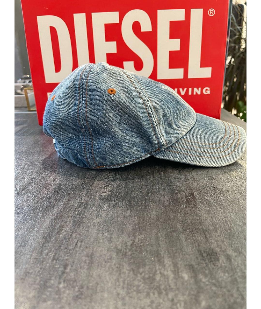 DIESEL Голубая хлопковая кепка/бейсболка, фото 2