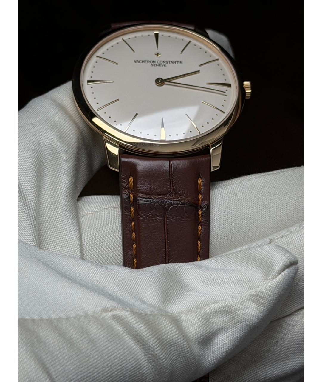 VACHERON CONSTANTIN Бежевые часы из желтого золота, фото 6