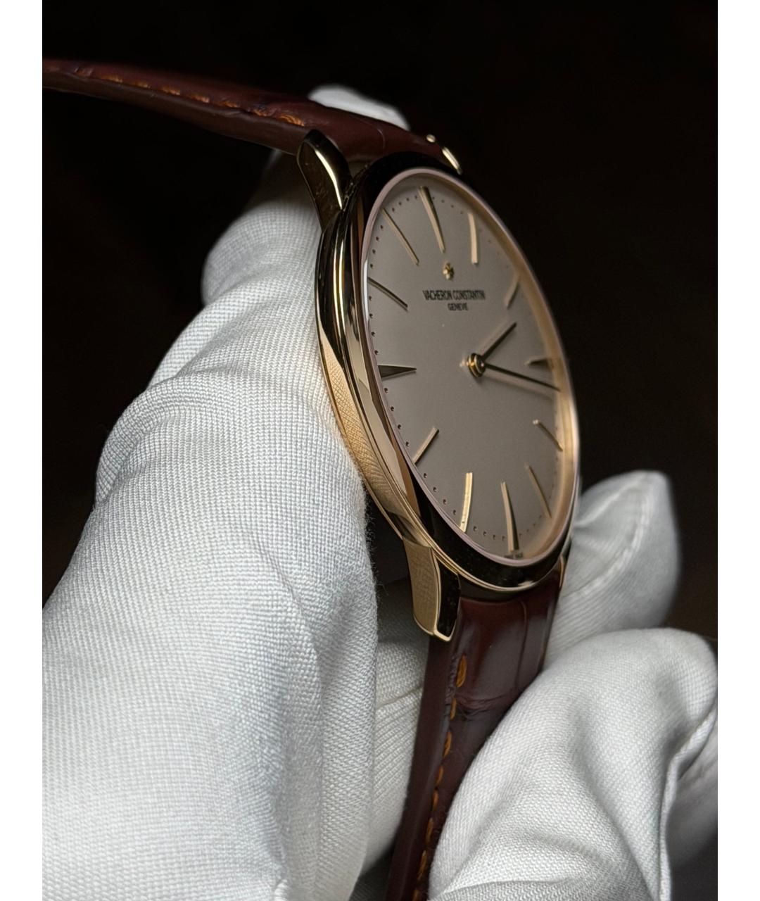 VACHERON CONSTANTIN Бежевые часы из желтого золота, фото 5
