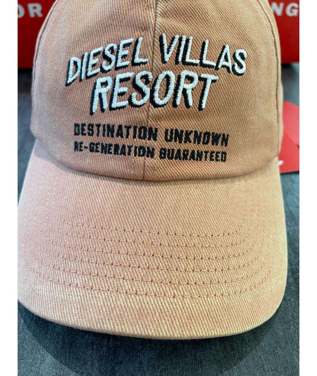 DIESEL Оранжевая хлопковая кепка, фото 5