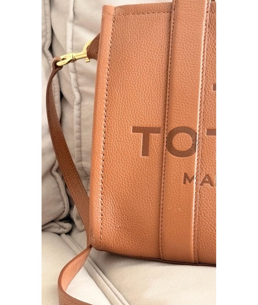 MARC JACOBS Коричневая кожаная сумка тоут, фото 6
