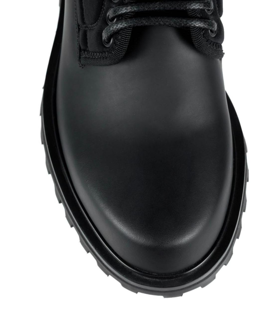 DOLCE&GABBANA Черные кожаные туфли, фото 5
