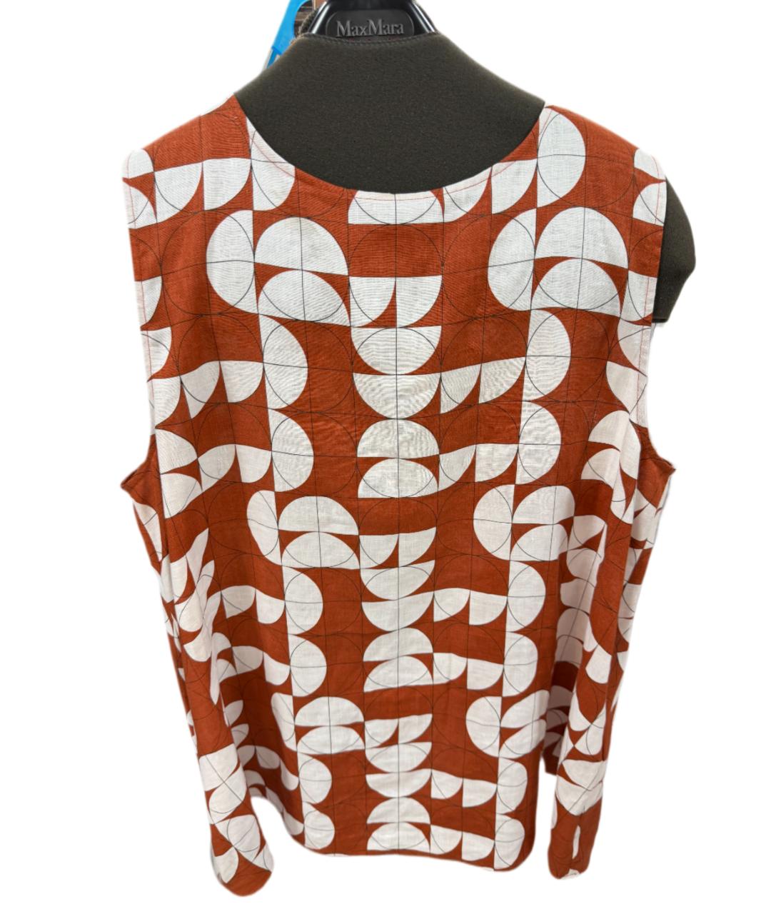 'S MAX MARA Бордовая льняная блузы, фото 5