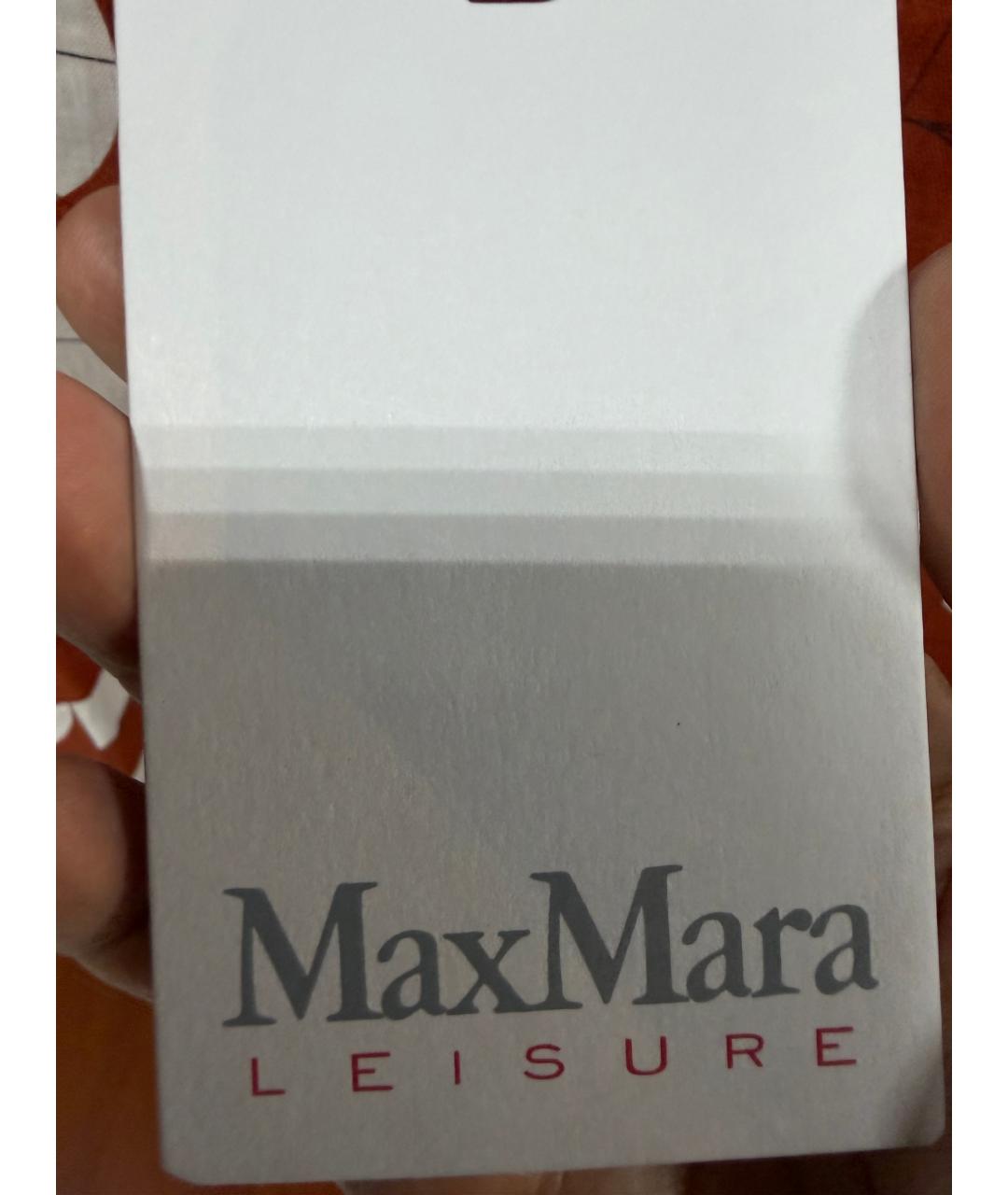'S MAX MARA Бордовая льняная блузы, фото 4