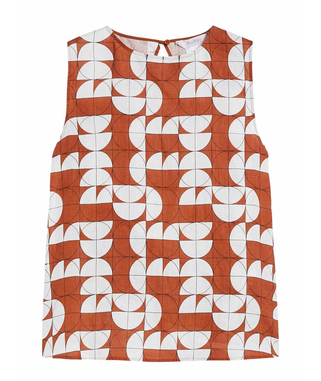 'S MAX MARA Бордовая льняная блузы, фото 1