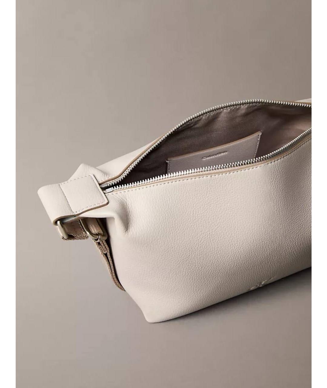 CALVIN KLEIN Бежевая сумка через плечо из искусственной кожи, фото 2