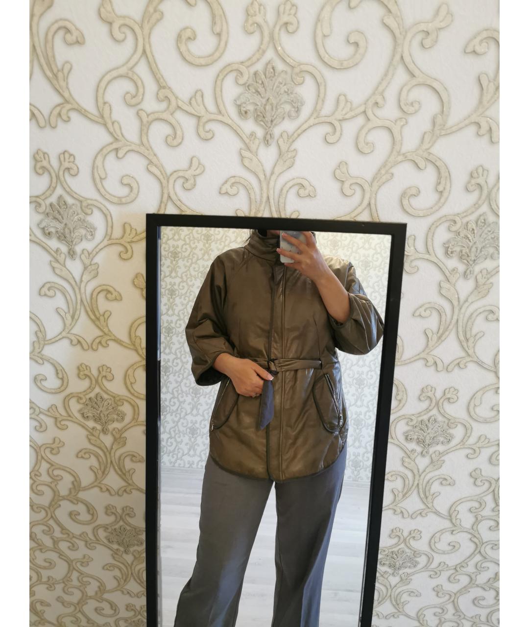 BRUNELLO CUCINELLI Хаки куртка, фото 6