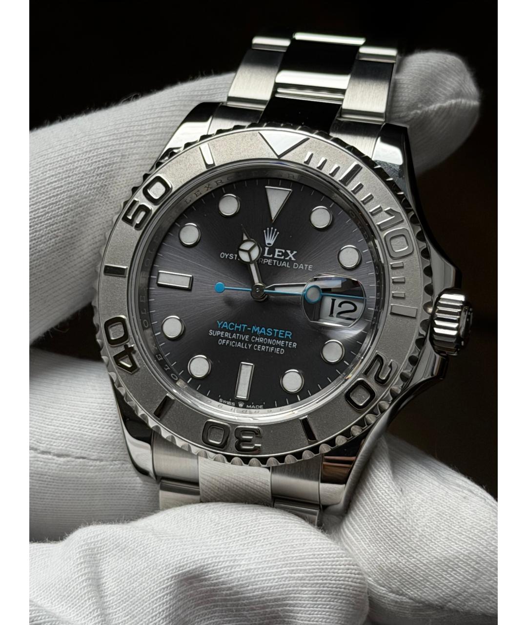 ROLEX Серые часы, фото 4
