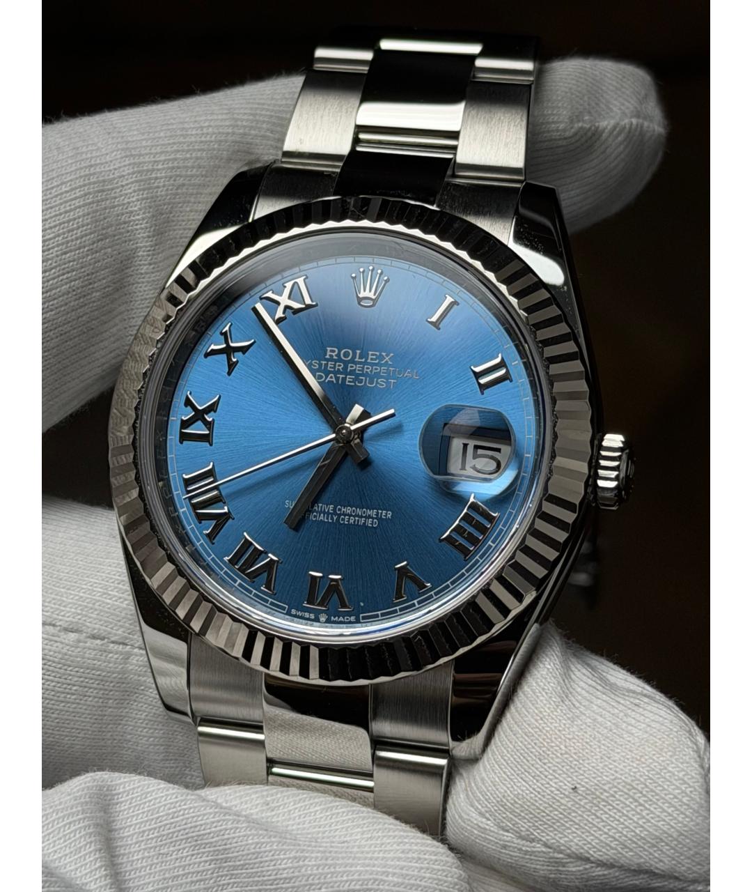 ROLEX Синие часы, фото 3
