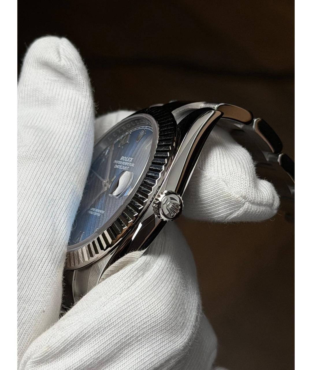 ROLEX Синие часы, фото 4