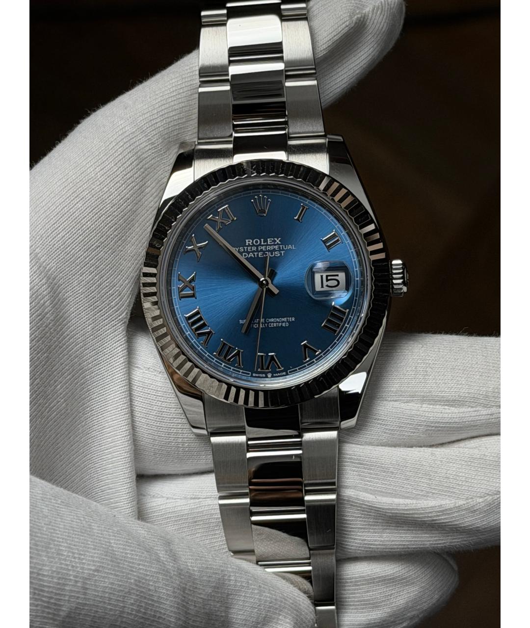 ROLEX Синие часы, фото 2