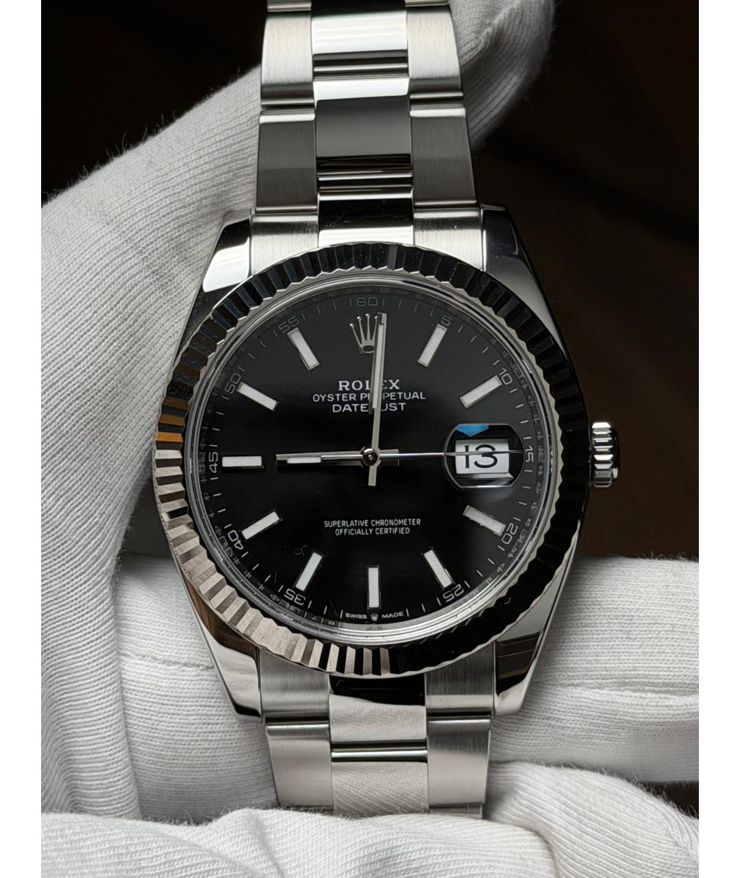 ROLEX Черные часы, фото 3
