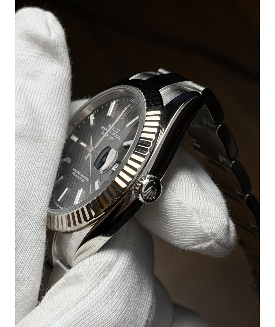 ROLEX Черные часы, фото 5