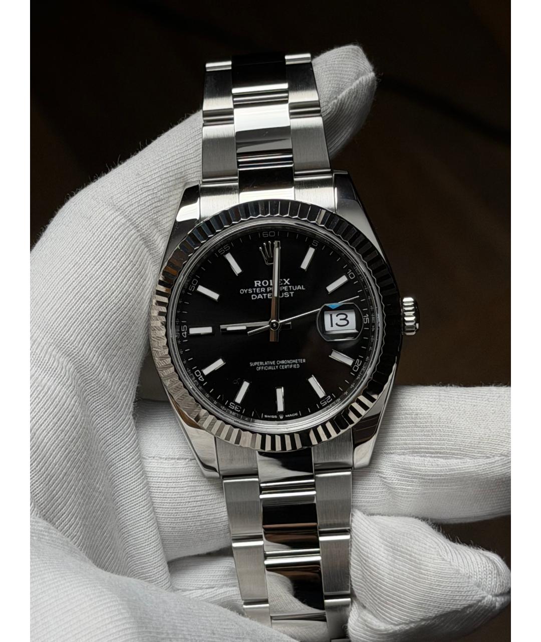 ROLEX Черные часы, фото 2